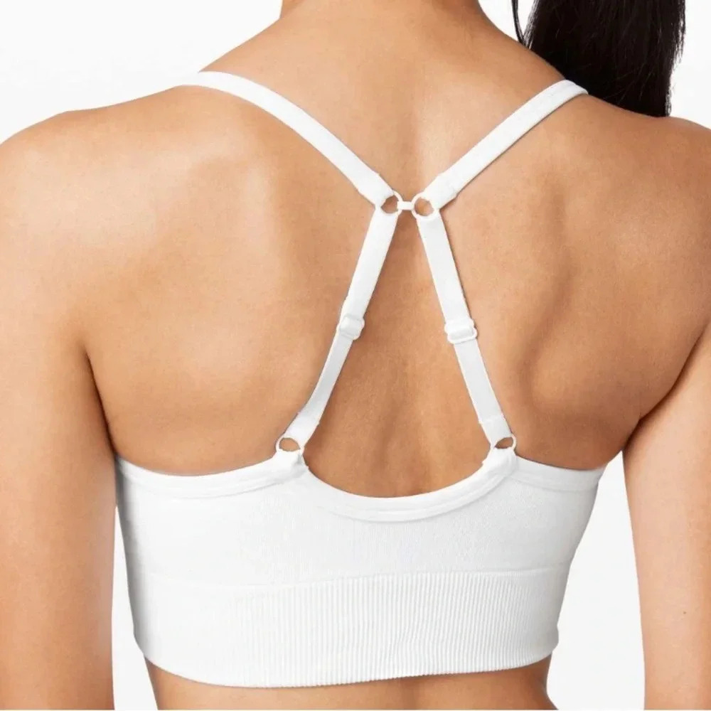 LULULEMON Ebb to street bra, white, size 6 - Picture 3 of 6